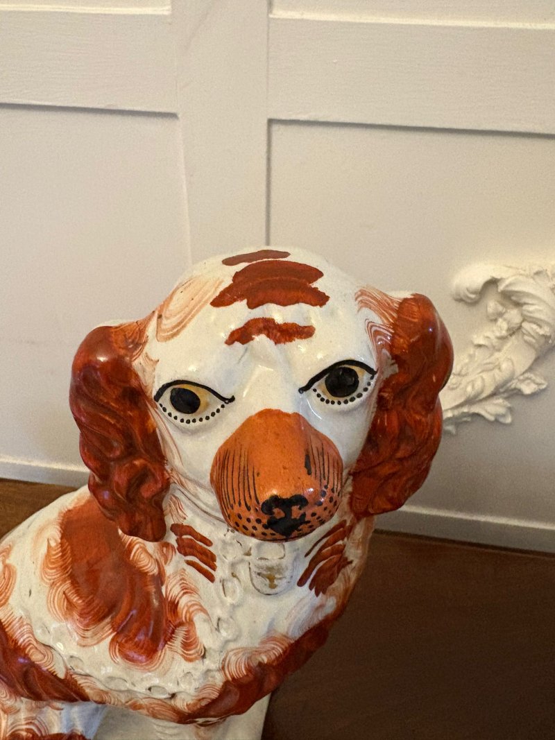 Large Pair of Antique Victorian Quality Staffordshire Dogs - Image 10